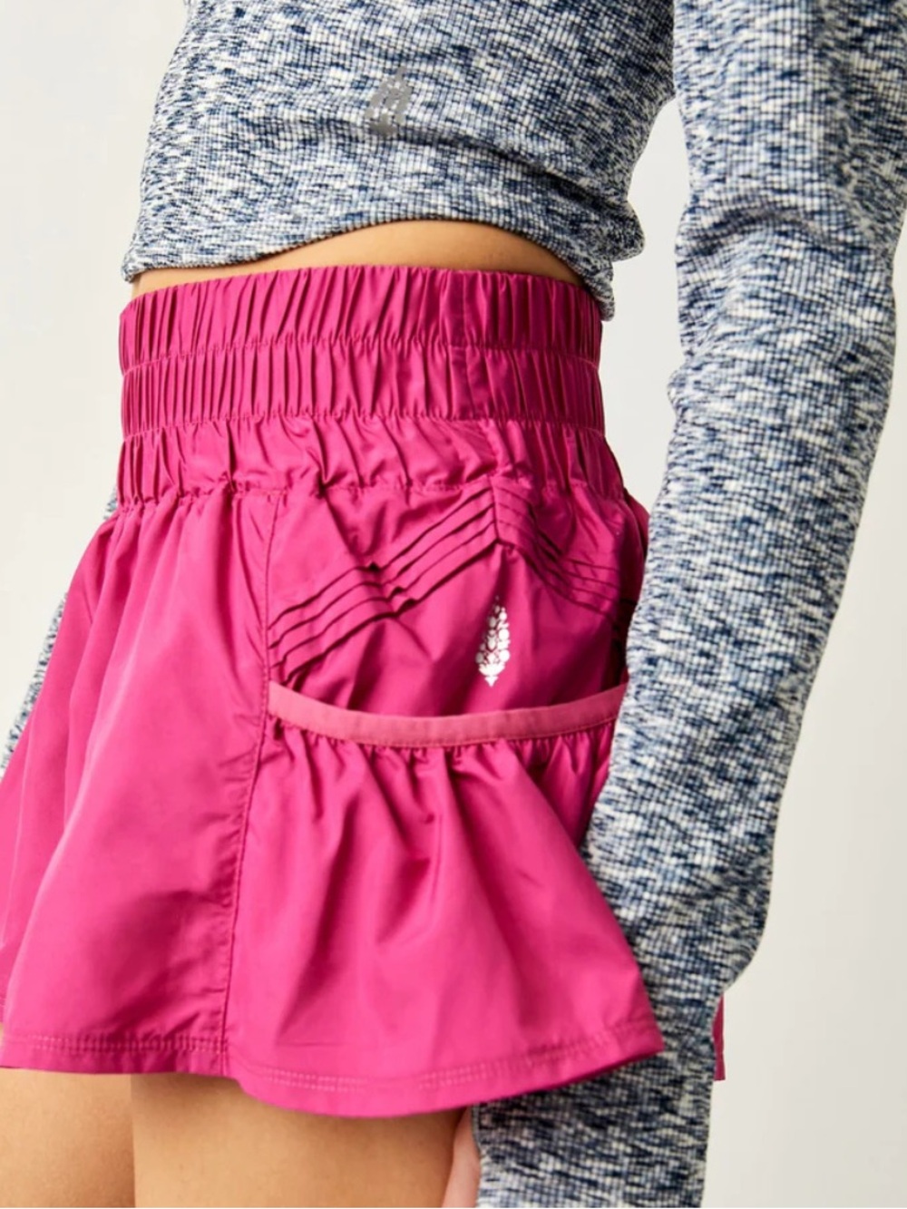 Free People movement get your flirt on shorts hot pink size M